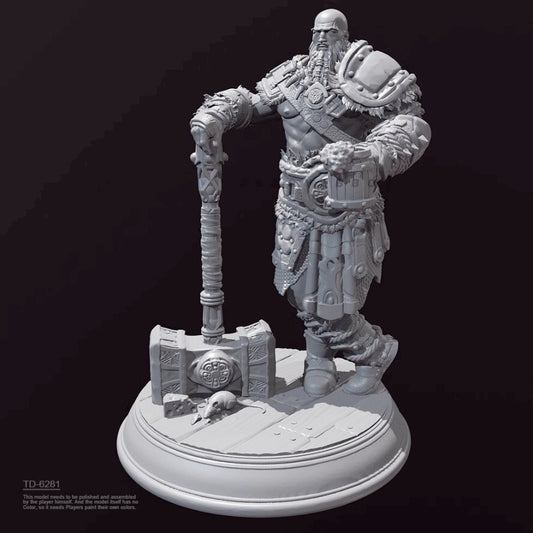 1/24 resin figure model kitHammer Warrior 3D Printing Unassembled Unpainted