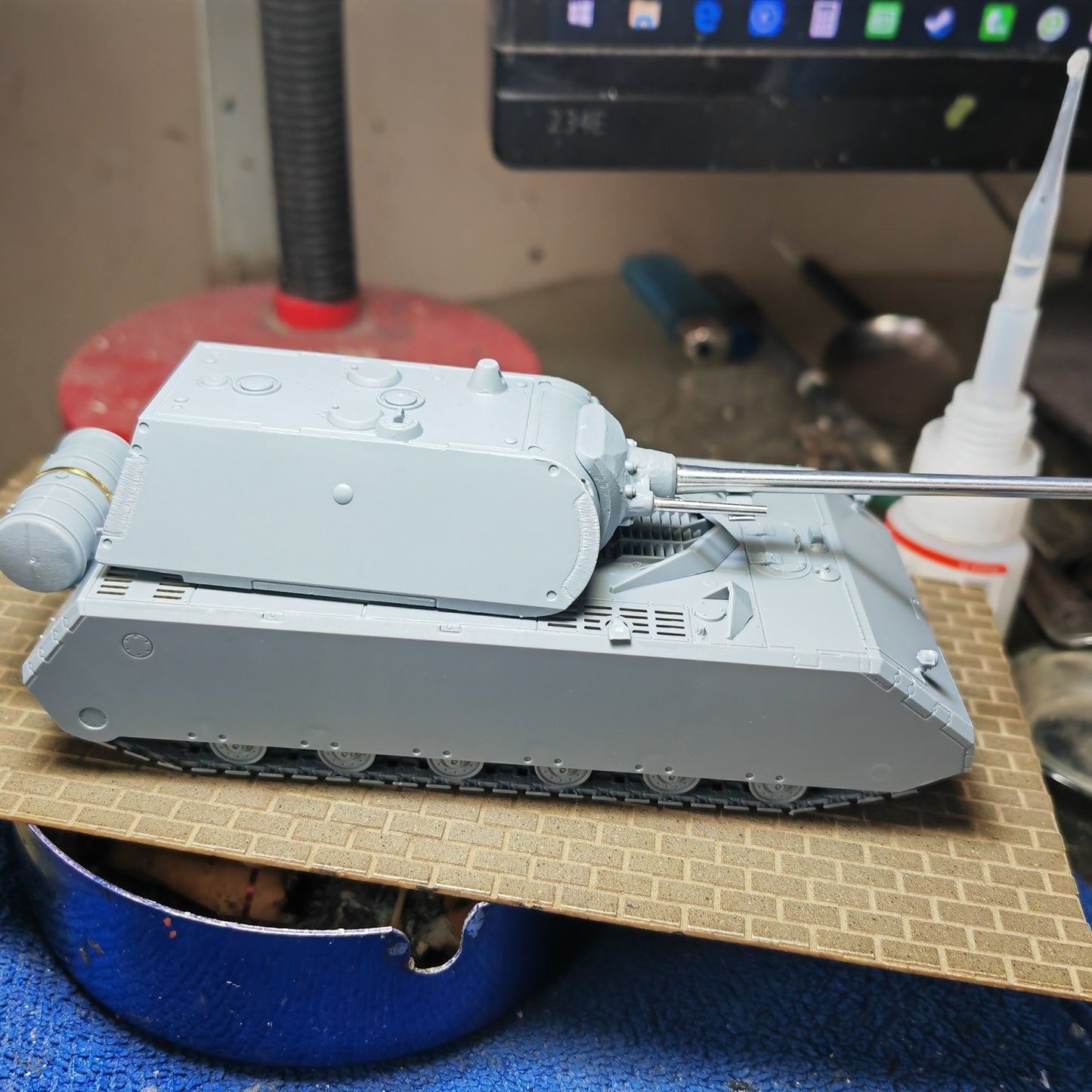 3D Printed 1/72 German Mouse Tank Finished Product