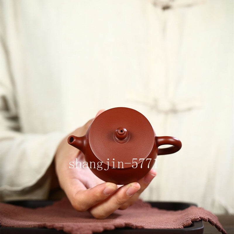 3.4oz Marked Tea Pot Traditional 7 Infuser Holes Real Yixing Zisha Dahongpao Pot