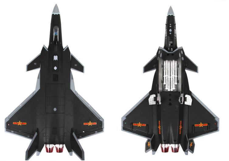 TEERBO J-20 Heavy Stealth Fighter Fire Fang 1/48 diecast plane model aircraft