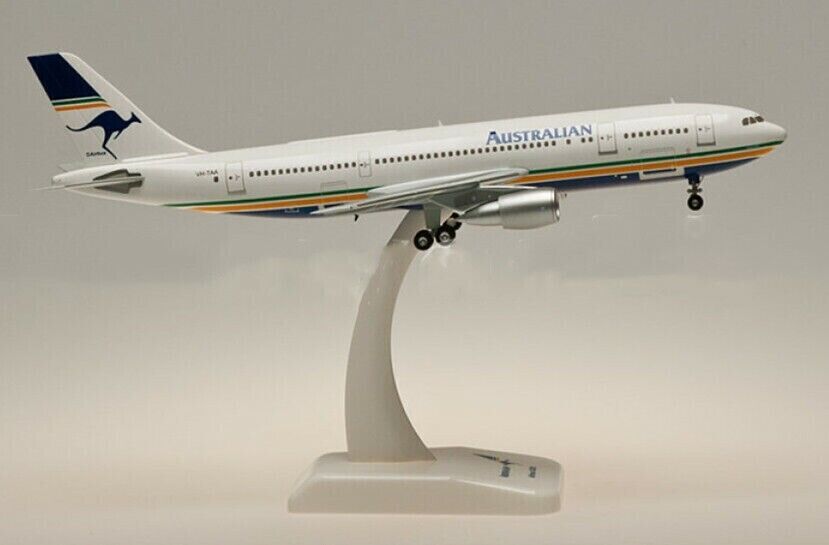 1:200 Hogan Australian Ansett AIRBUS A300 Passenger Airplane ABS Plastic Model