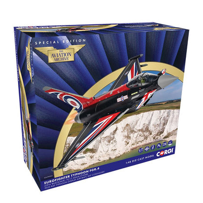 1:48 Corgi RAF Typhoon FGR4,ZJ914 'Blackjack' Fighter Jet Diecast Airplane Model