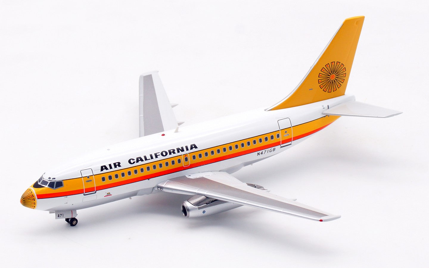 1:200 Inflight200 AIR CALIFORNIA Boeing 737-100 Passenger Airplane Diecast Model