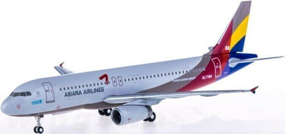 1:200 HOGAN ASIANA AIRLINES AIRBUS A320 Passenger Airplane ABS Plastic Model