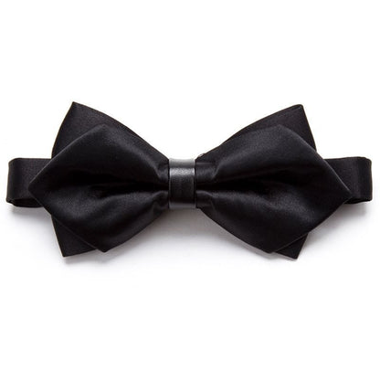 Men Ties Solid Fashion Butterfly Party Wedding Black Red Boys Girl Formal Bowtie