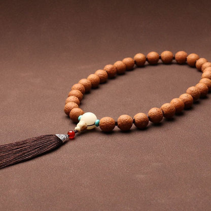 Nepal Bodhi Seed 108 Beads Meditation Mala Necklace for Men Women
