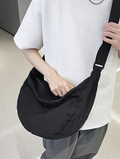 Canvas Fabric Grunge Big Soft Slouchy Hobo Bag Laptop Weekender Side Shoulder