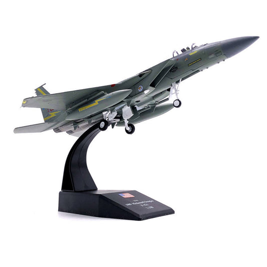 1/100 US F-15C Strike Eagle Military Aircraft Model MSIP II 173rd Jet Display