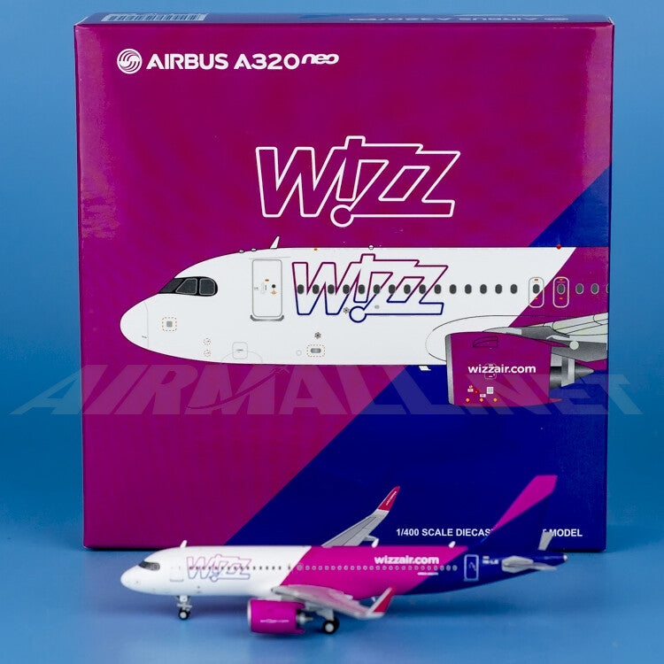 1:400 JC Wings Wizz Air Airbus A320neo Passenger Diecast Aircraft Model