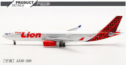 1:400 JC WINGS Thai Lion Air AIRBUS A330-300 Passenger Airplane Diecast Model