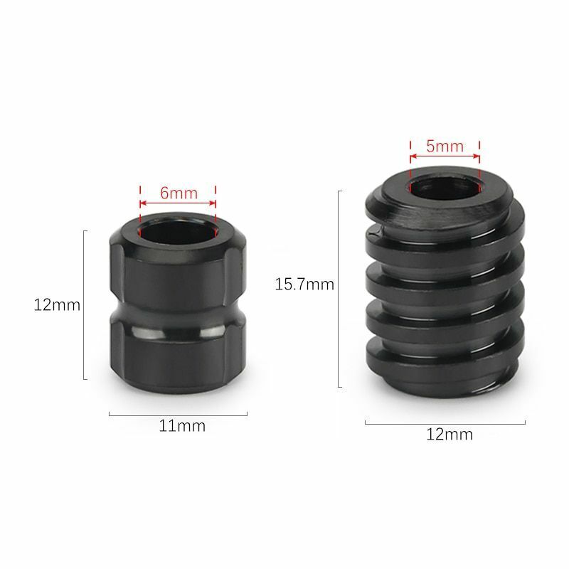 Black Titanium Alloy Knife Beads Paracord Umbrella Rope Thread Zipper Accessorie