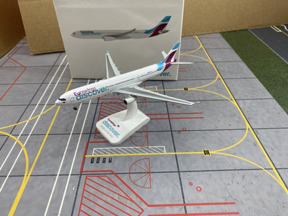1:400 Hogan Eurowing discover AIRBUS A330-300 Airplane Diecast Aircraft Model
