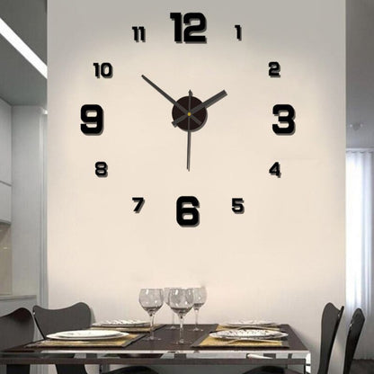 DIY Wall Clocks Creative Acrylic Punch-Free Luminous Living Room Home Decor 16in