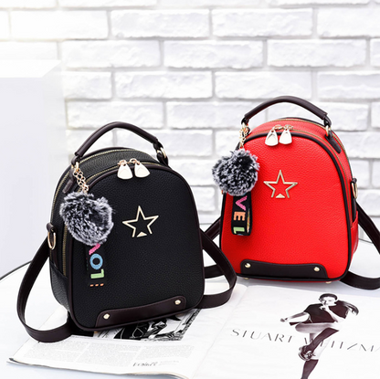 Fashion Women's PU Leather Backpack Bag Fashion Purse Cross Shoulder Travel Bag