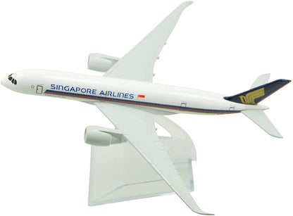 1:400 16cm Airbus A350 Singapore Airlines Metal Airplane Model Plane Toy