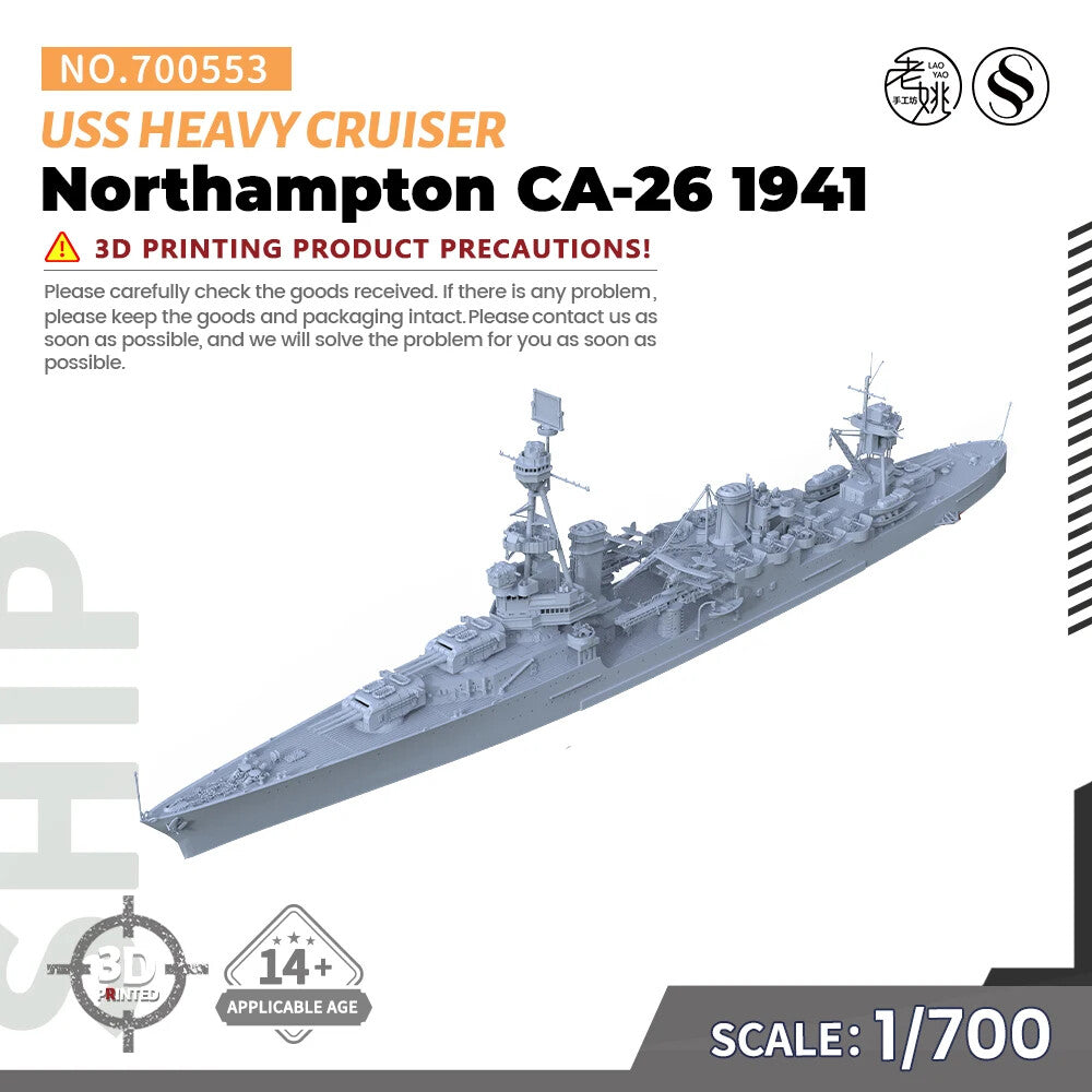 SSMODEL SS700553 1/700 Military Model Kit USS Northampton CA-26 Heavy Cruiser