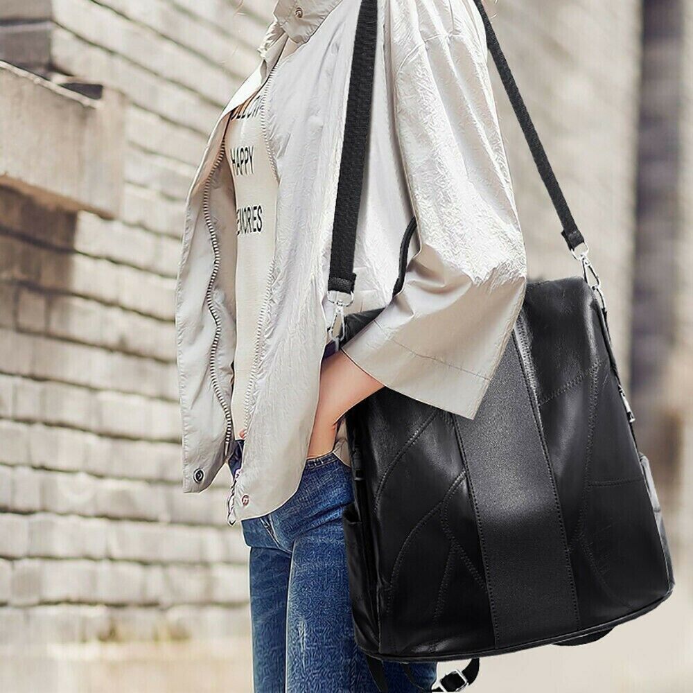 Womens Ladies PU Leather Shoulder Messenger Handbag Cross Body Tote Bag