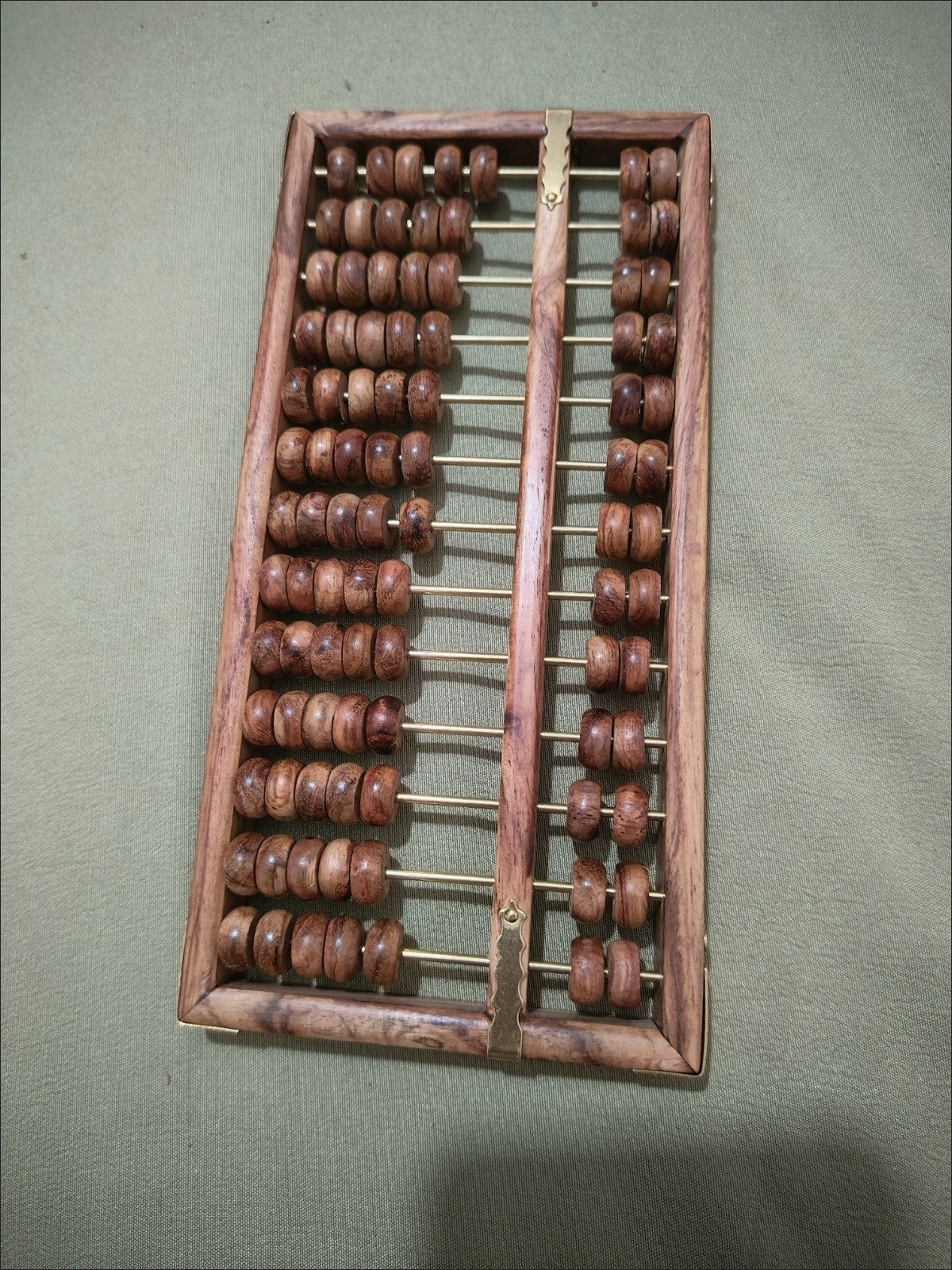 Hainan Huanghuali 13 Rods Abacus 20×10cm Collectible Opening Gift Wood Abacus