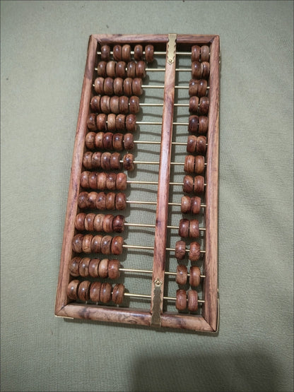 Hainan Huanghuali 13 Rods Abacus 20×10cm Collectible Opening Gift Wood Abacus
