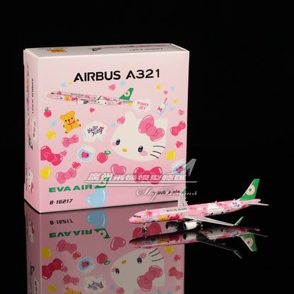1:400 Phoenix EVA AIR AIRBUS A321 Passenger Airplane Diecast Aircraft Model