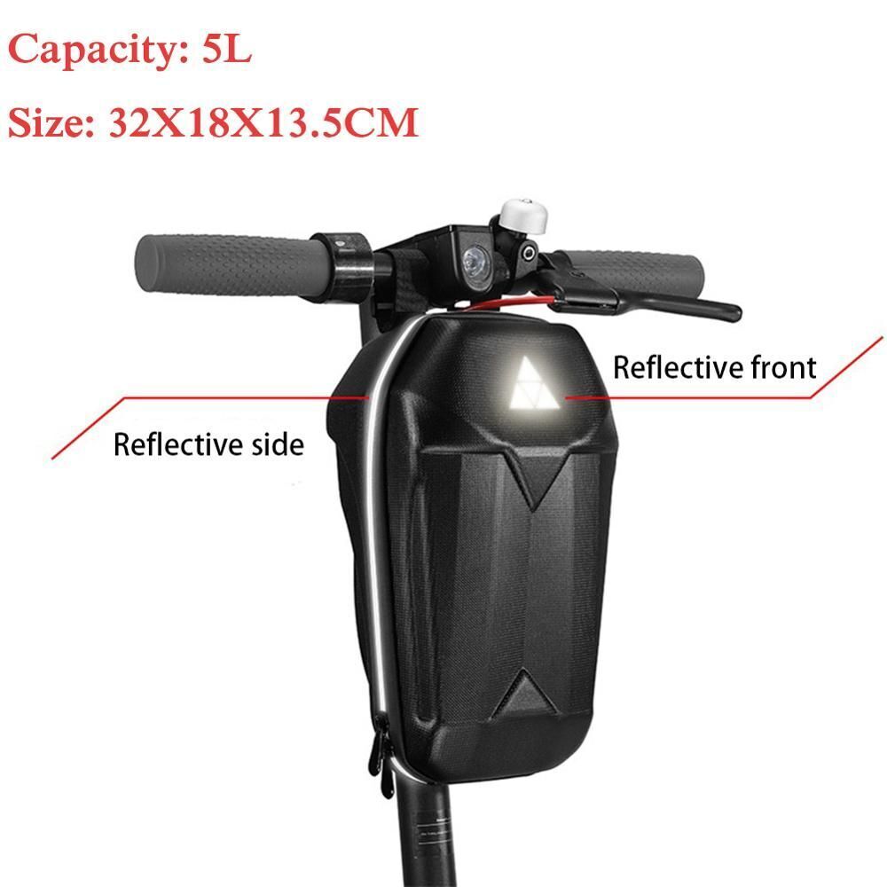 2.6/3/4/5L Universal Electric Scooter Storage Bag EVA Skateboard Handlebar Bag
