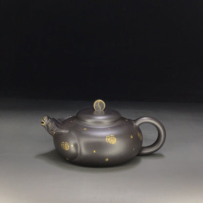 vintage chinese yixing purple clay teapot zisha ceremony teaware collection rare