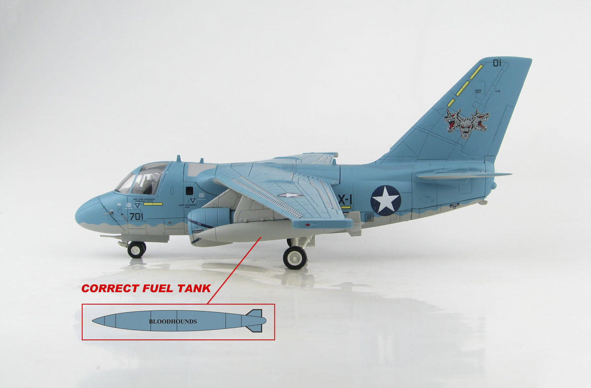HM S-3B Viking Naval Aviation BuNo 160581 VX-30 Bloodhounds 1/72 diecast model