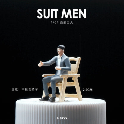 1/64 Figure Model Sexy Girl Model Boy Model City Street Mini Scene Doll