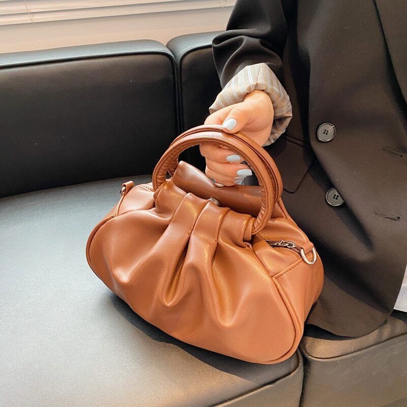 Women Pleated Small Bags Female Tote Bag Ladies High Capacity Handbag