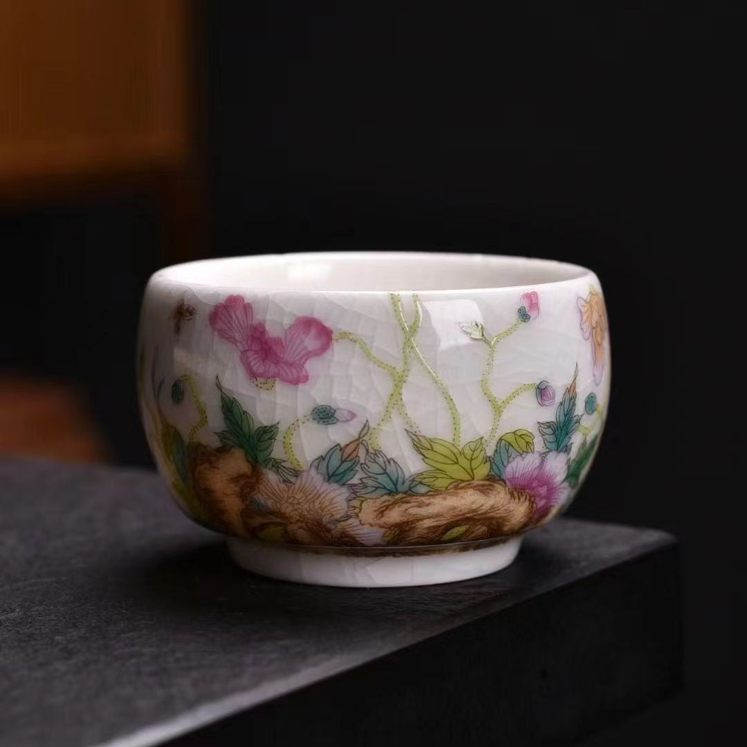 1pc Hulu Little Arhat Master Single Cup Ceramic Kung Fu Tea Set