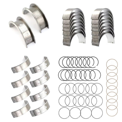 Durable Main & Rod Bearings w/ Piston Rings 99-16 for CHEVY for GM LS Gen III IV