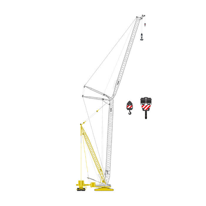 1:50 NZG LIEBHERR LR1600/2 Crawler Crane MADIACO Construct Machine Diecast Model
