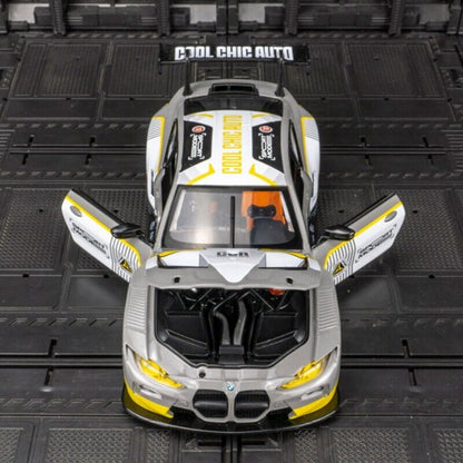 1:24 BMW M4 GT3 Diecast Model Car Track Racing Toy Vehicle Sound Light Kids Gift