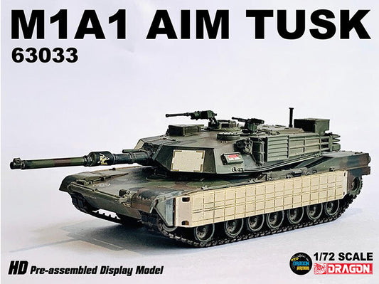 1/72 US M1A1 AIM TUSK Abrams Main Battle Tank Model 63033