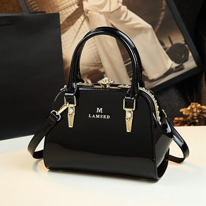 Genuine Leather Lady Bag Middle-aged Mother Bag All-match Handbag Shoulder Messe
