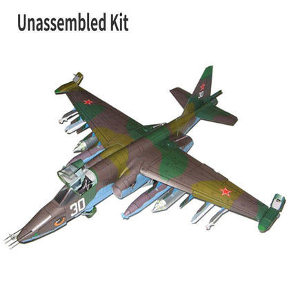 DIY 1:33 Paper Model Su-25 Attack Aircraft Model Fighter Handmade Craft Gift