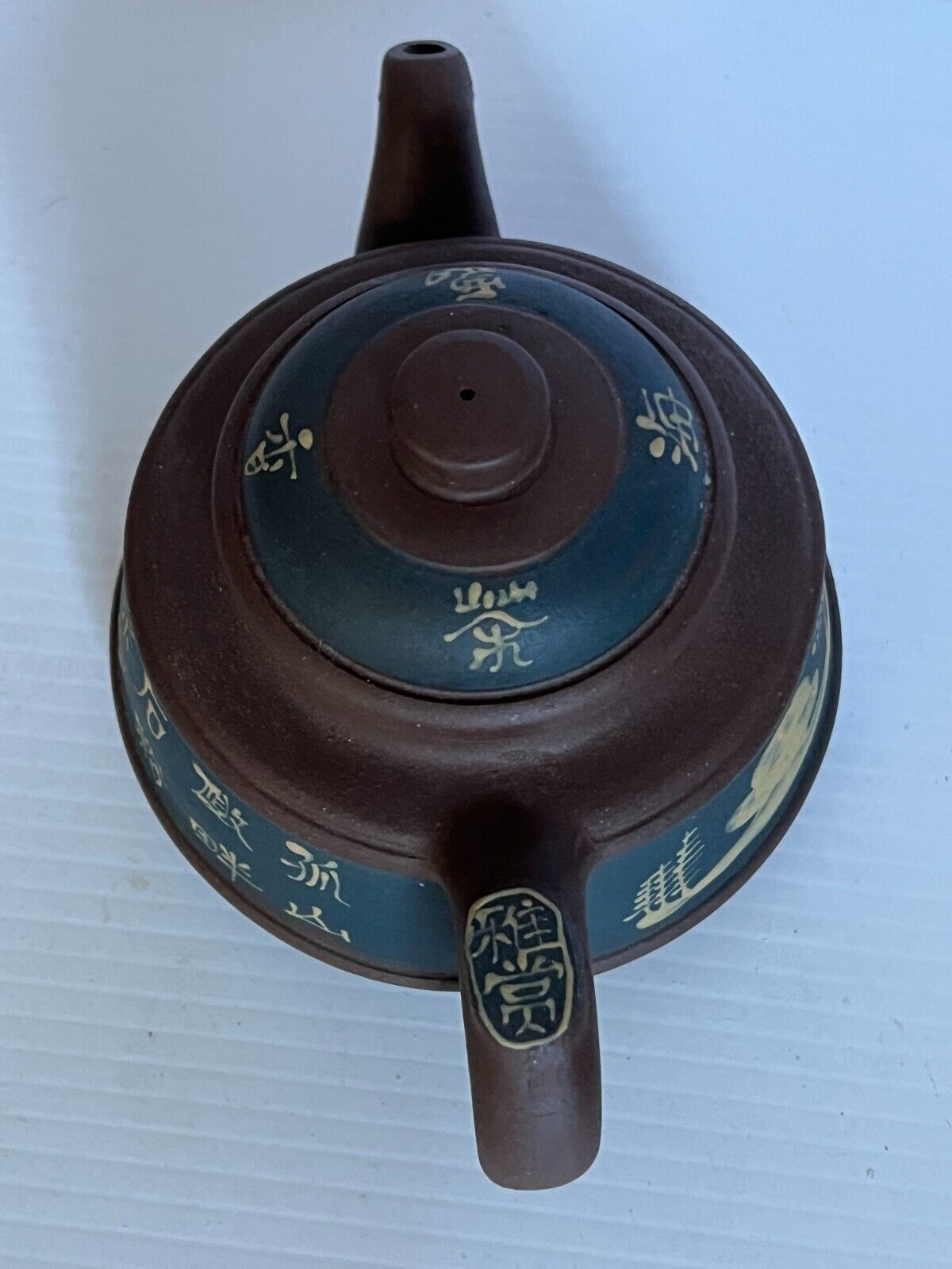 chinese zisha tea pot hand painted