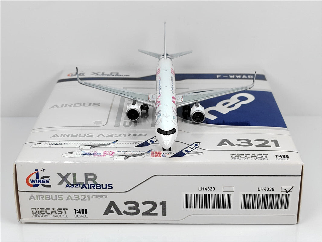 1:400 JC Wings AIRBUS A321neoXLR Passenger Airplane Diecast Aircraft Model