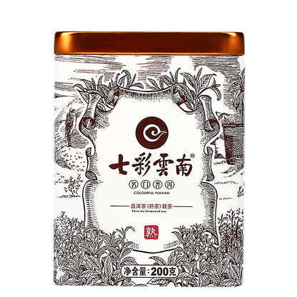 COLOURFUL YUNNAN 品牌元伟明男士普洱茶散装 Ripe Puer Pu'er 200 克-