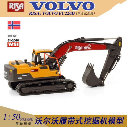 1:50 WSI RISA EC220D Crawler Excavator Construct Machine Equipment Diecast Model
