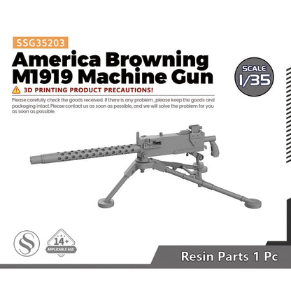 SSMODEL SSG35203 1/35 America Browning M1919 Machine Gun