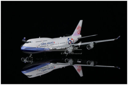 1:400 JC Wings CHINA AIRLINES BOEING 747-400 Airplane Flap Down Diecast Model