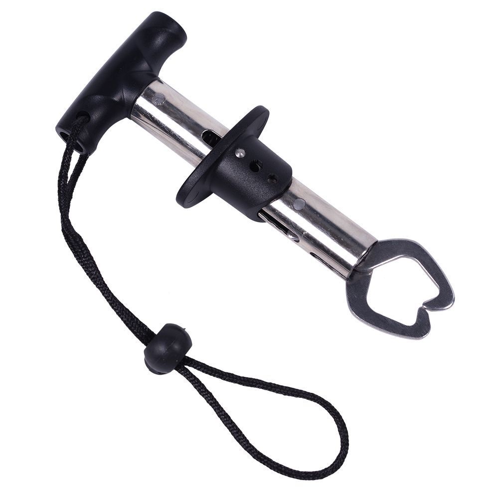 18cm Portable Fishing Gripper Stainless Steel Fish Lip Grip Handle Carp Fishing
