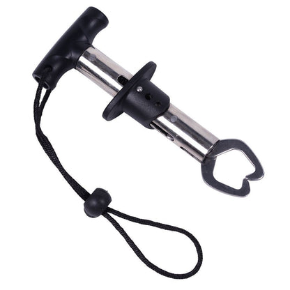 18cm Portable Fishing Gripper Stainless Steel Fish Lip Grip Handle Carp Fishing