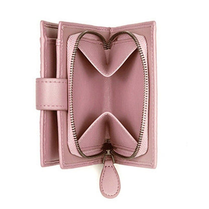 Sheep Leather Wallet Leather Woven Coin Purse Zipper Storage Bag 11*2*9.5 CM 1PC