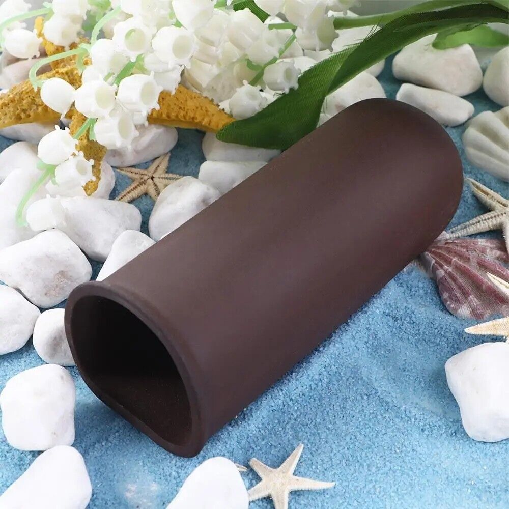 Aquarium Decorations Ceramic Fish Shrimps Hiding Breeding House Tube 11x4x 3.3cm