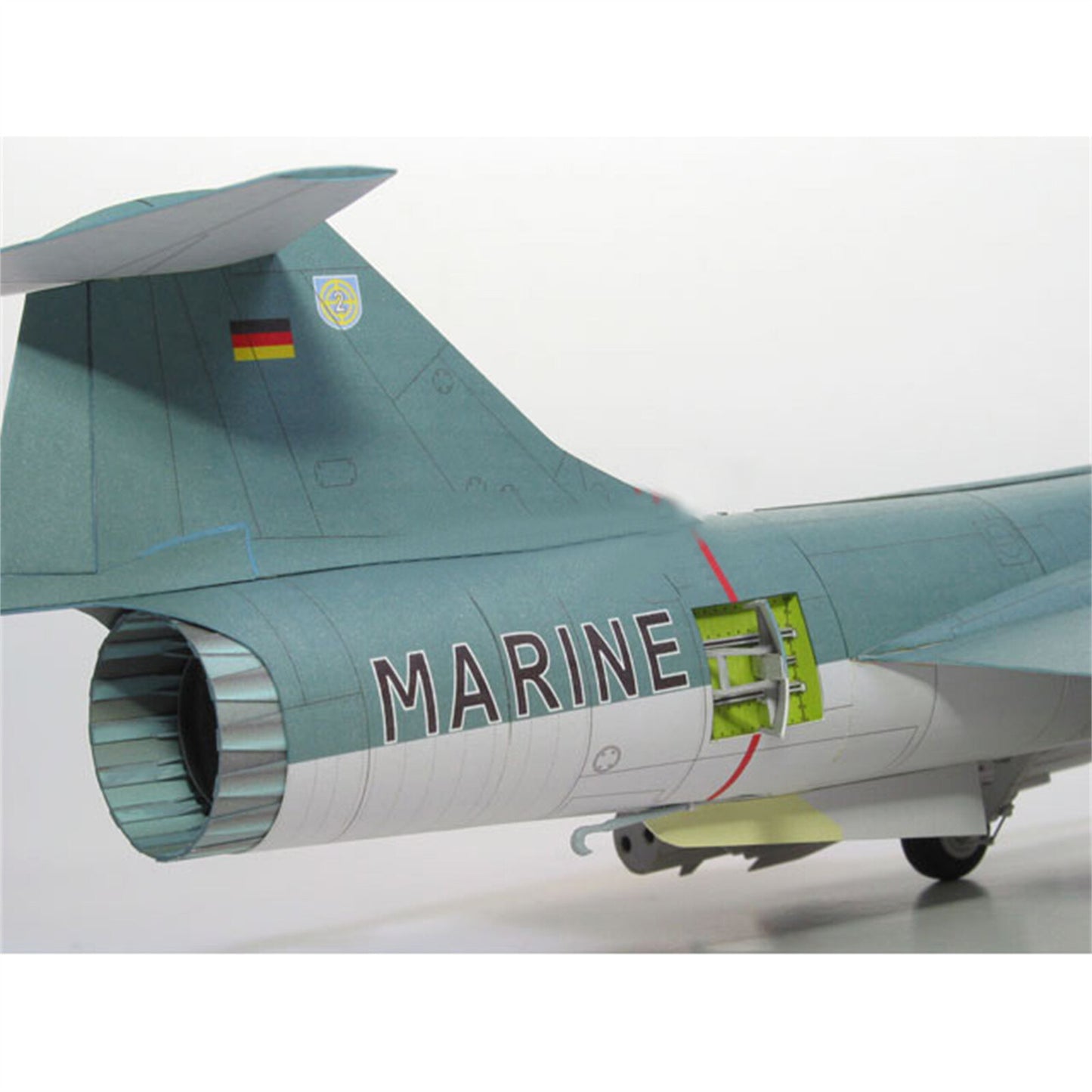 DIY 1/33 Scale US F-104G Star Air Fighter Plane Paper Model Military Puzzle Set