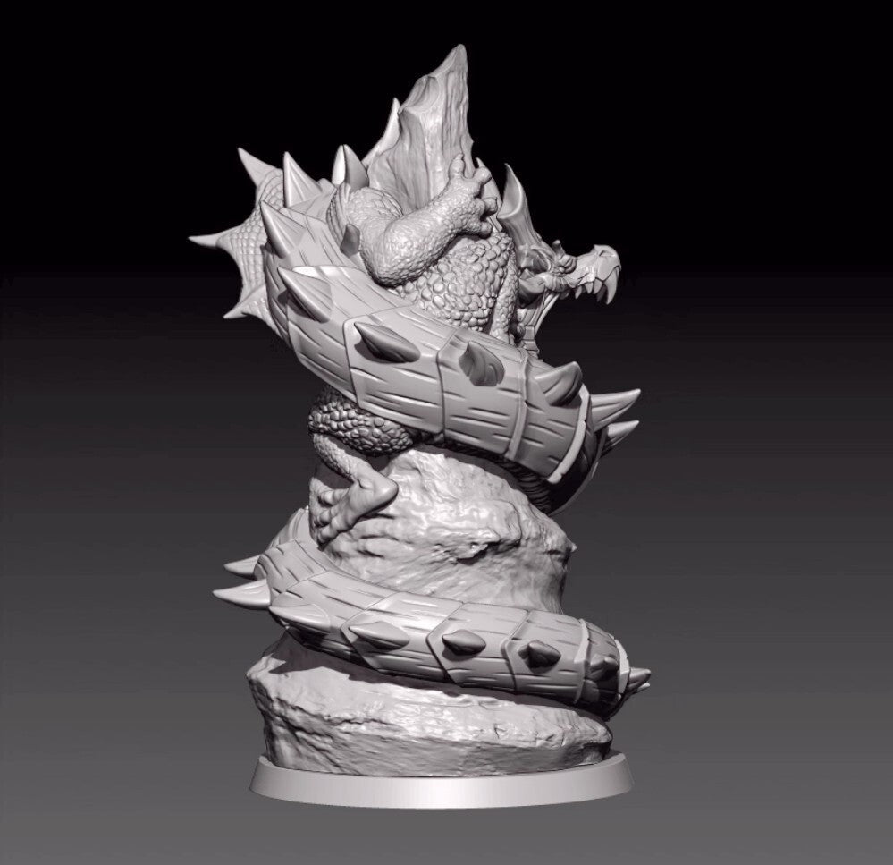 1/18 100mm resin figures model Fantasy Panlong Unassembled unpainted