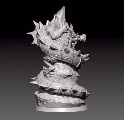 1/18 100mm resin figures model Fantasy Panlong Unassembled unpainted