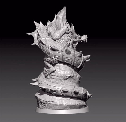 1/18 100mm resin figures model Fantasy Panlong Unassembled unpainted